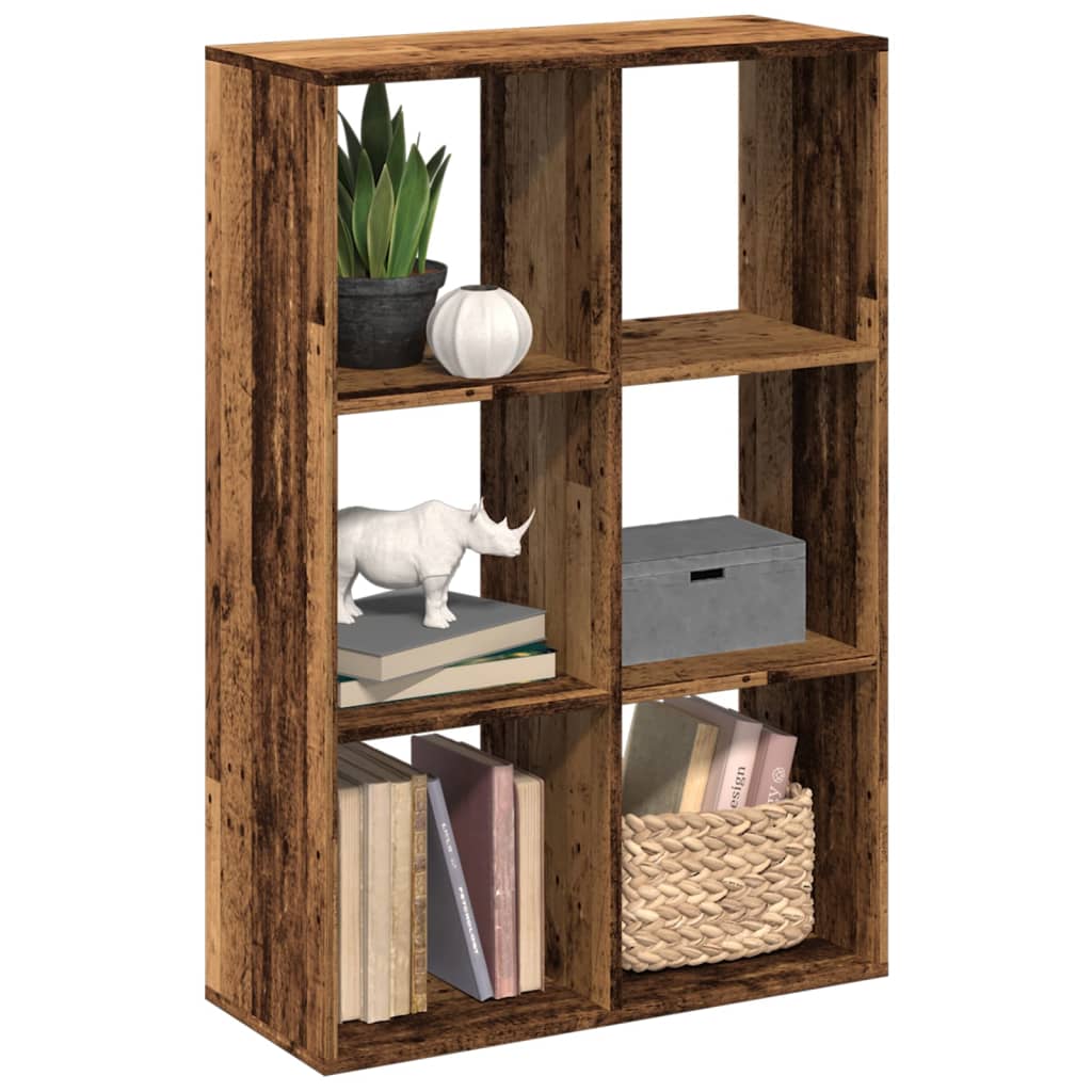 Kamerscherm / Boekenkast 69,5X29X137,5 Cm Hout Kleur Oud Hout
