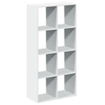 Kamerscherm / Boekenkast 69,5X29X137,5 Cm Bewerkt Hout Wit