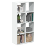 Kamerscherm / Boekenkast 69,5X29X137,5 Cm Bewerkt Hout Wit