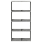 Kamerscherm / Boekenkast 69,5X29X137,5 Cm Hout Betongrijs