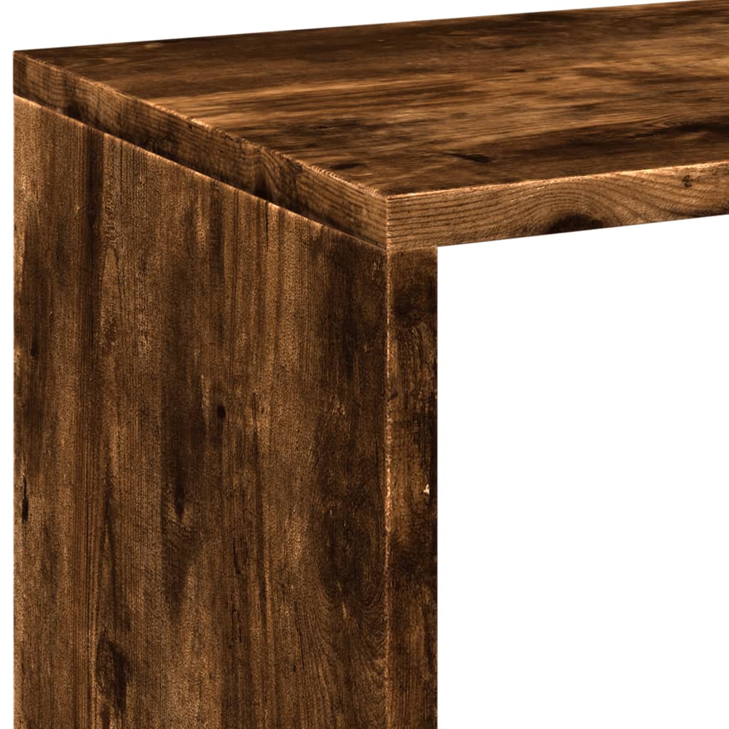 Kamerscherm / Boekenkast 69,5X29X137,5 Cm Hout Gerookt Eiken