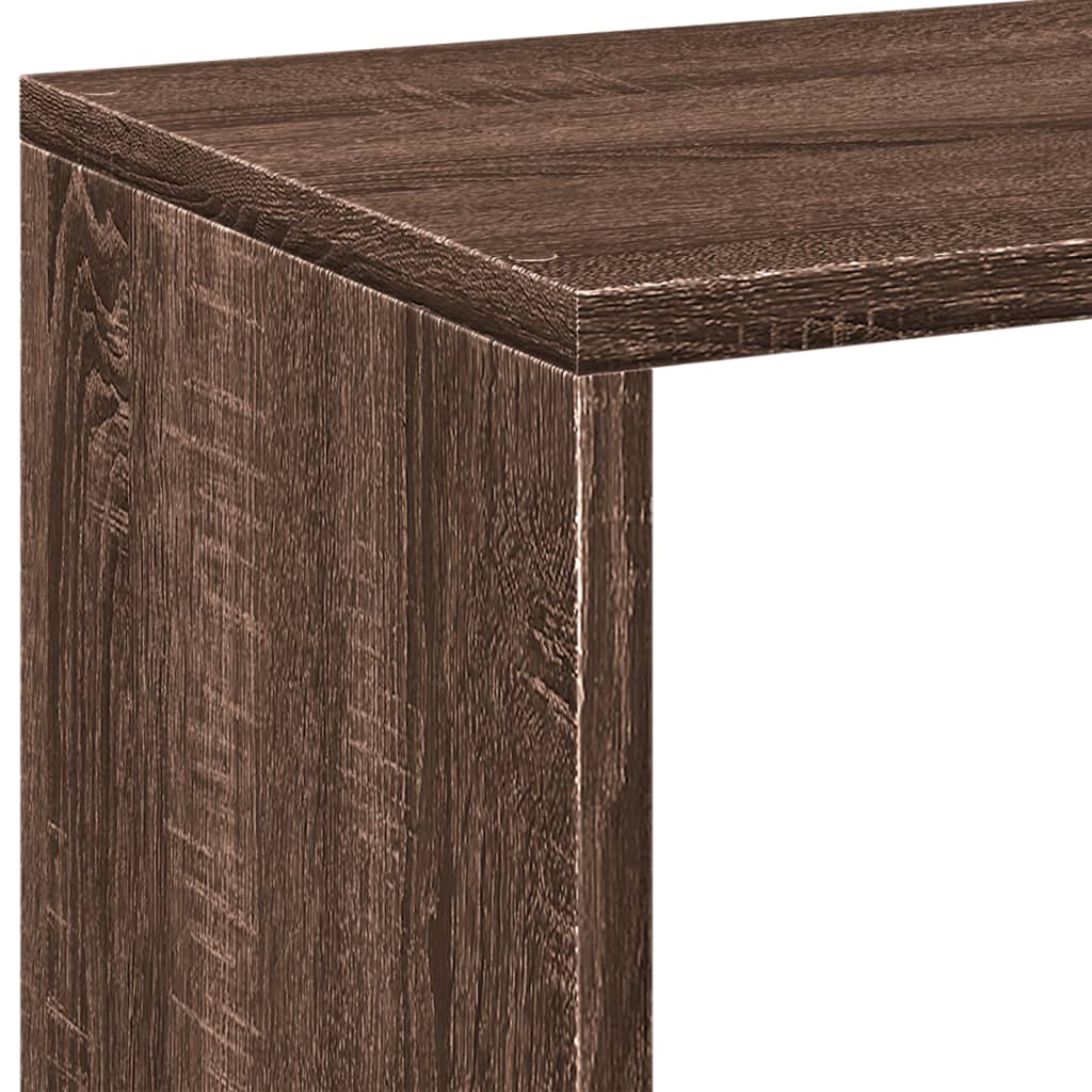 Kamerscherm / Boekenkast 69,5X29X137,5 Cm Hout Bruin Eikenkleur