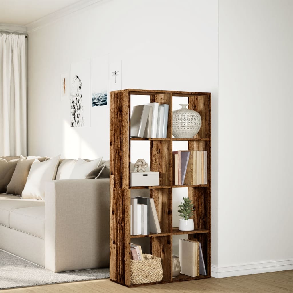 Kamerscherm / Boekenkast 69,5X29X137,5 Cm Hout Kleur Oud Hout