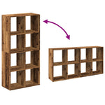 Kamerscherm / Boekenkast 69,5X29X137,5 Cm Hout Kleur Oud Hout