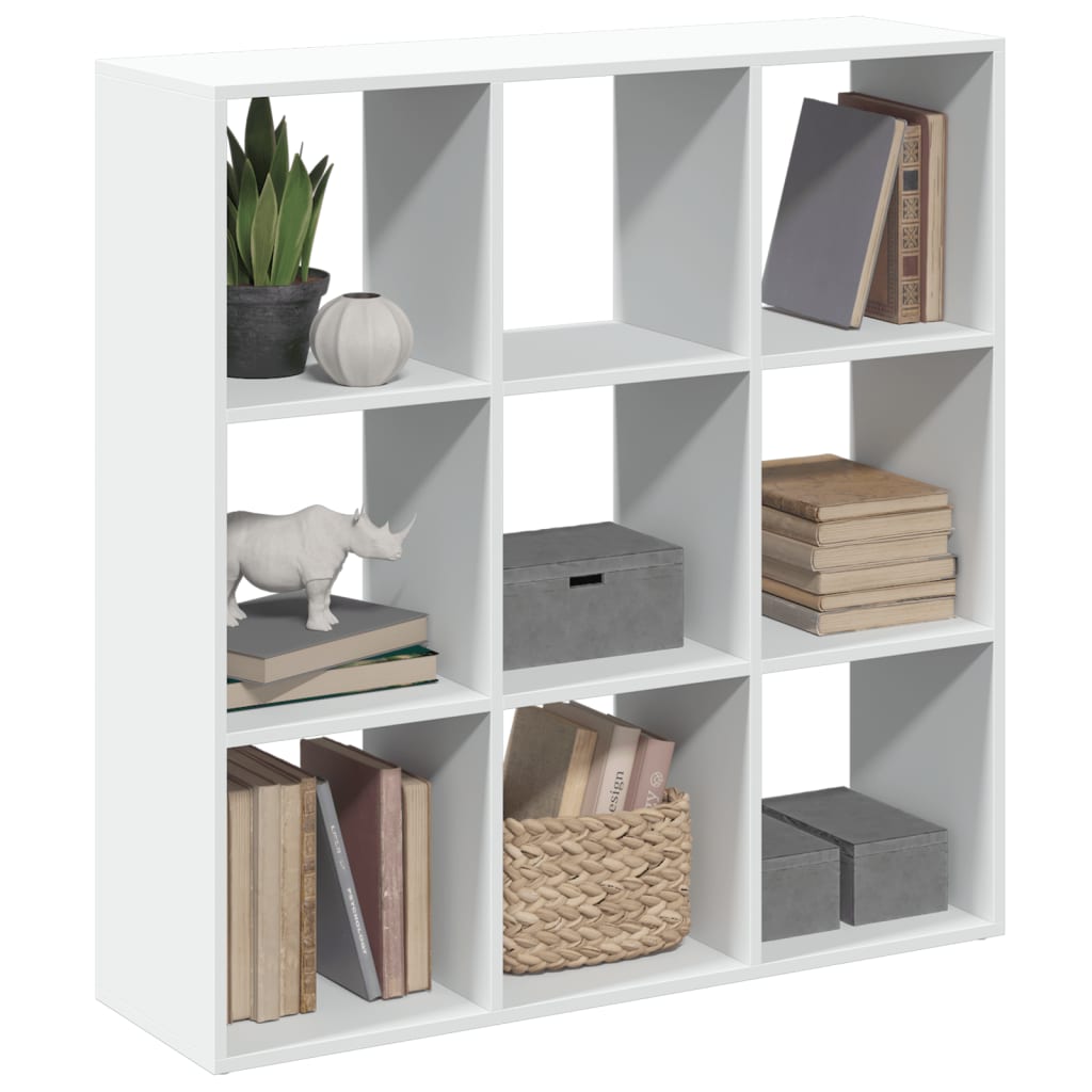 Kamerscherm / Boekenkast 69,5X29X137,5 Cm Bewerkt Hout Wit