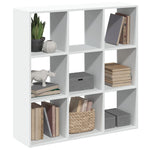 Kamerscherm / Boekenkast 69,5X29X137,5 Cm Bewerkt Hout Wit