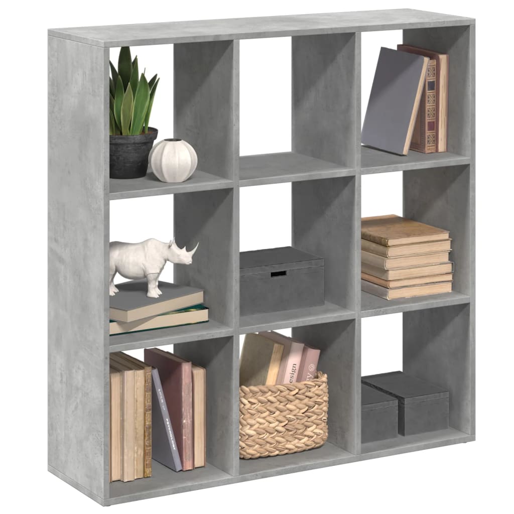 Kamerscherm / Boekenkast 69,5X29X137,5 Cm Hout Betongrijs