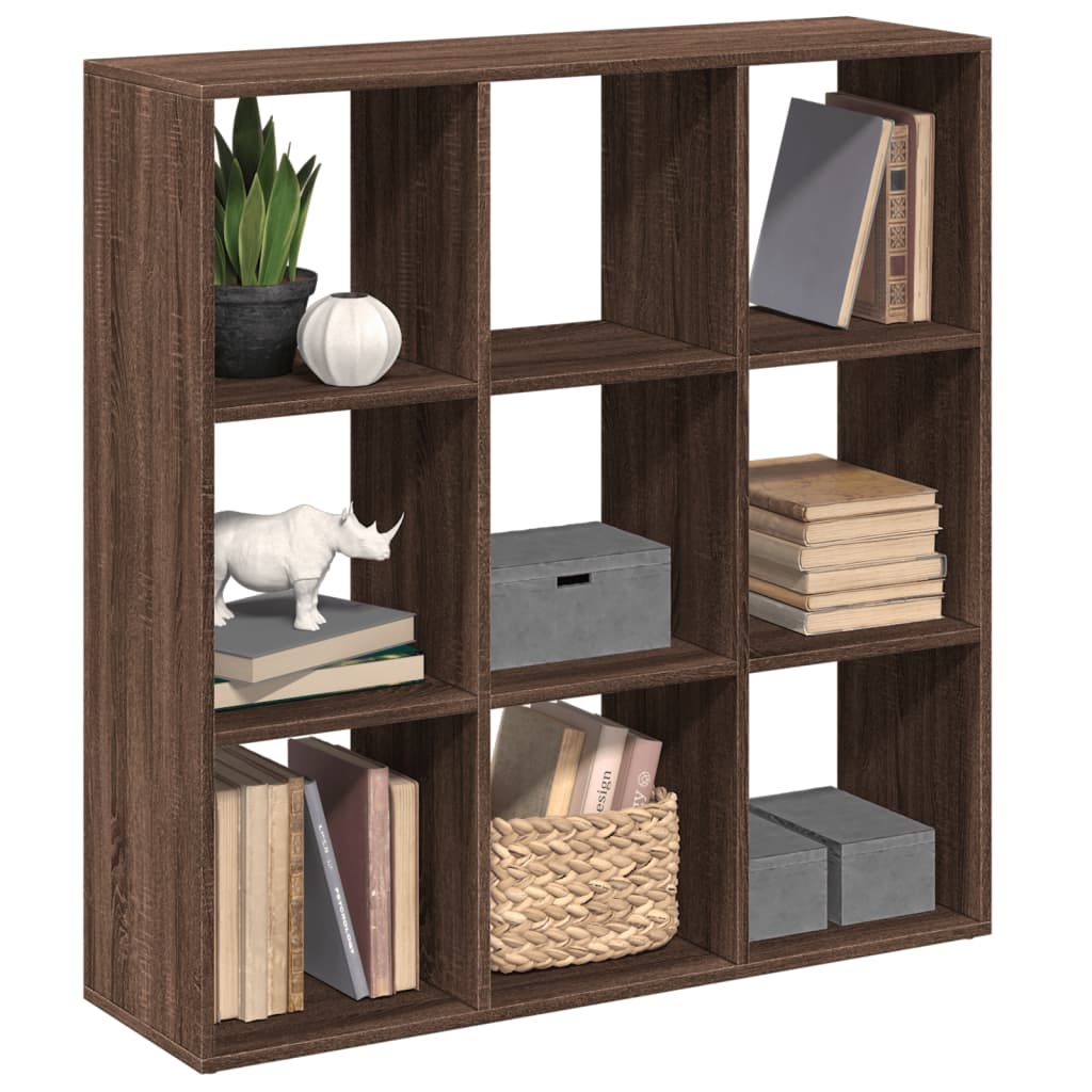 Kamerscherm / Boekenkast 69,5X29X137,5 Cm Hout Bruin Eikenkleur