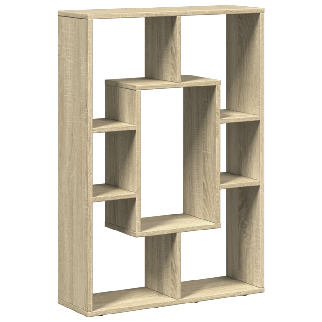 Boekenkast 63X20X90 Cm Bewerkt Hout Kleurig