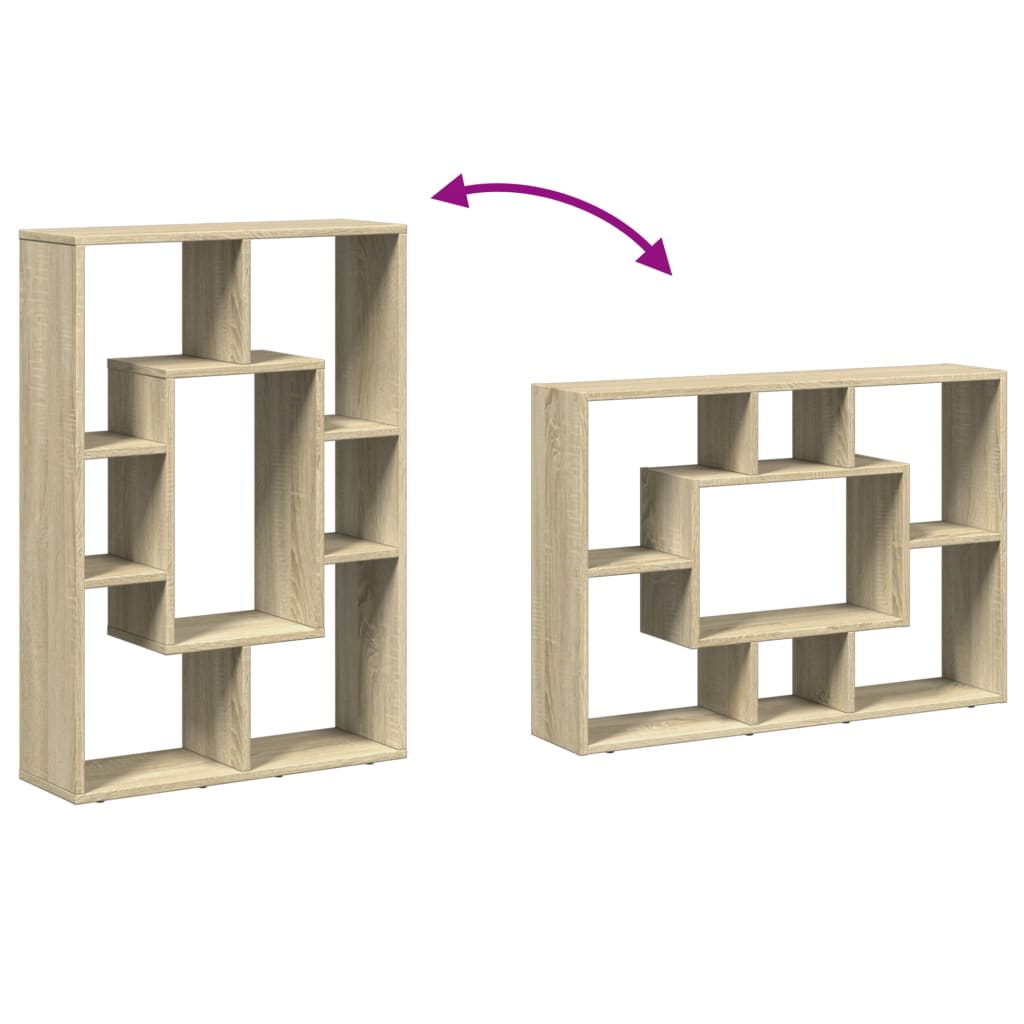 Boekenkast 63X20X90 Cm Bewerkt Hout Kleurig