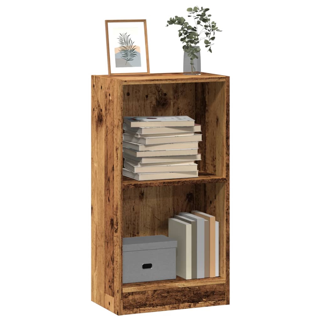 Boekenkast 80X24X Bewerkt Hout Kleurig Oud Hout