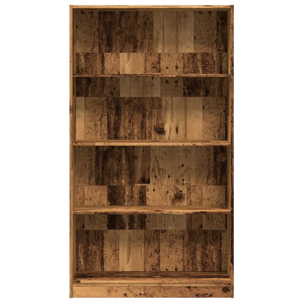 Boekenkast 80X24X Bewerkt Hout Kleurig Oud Hout