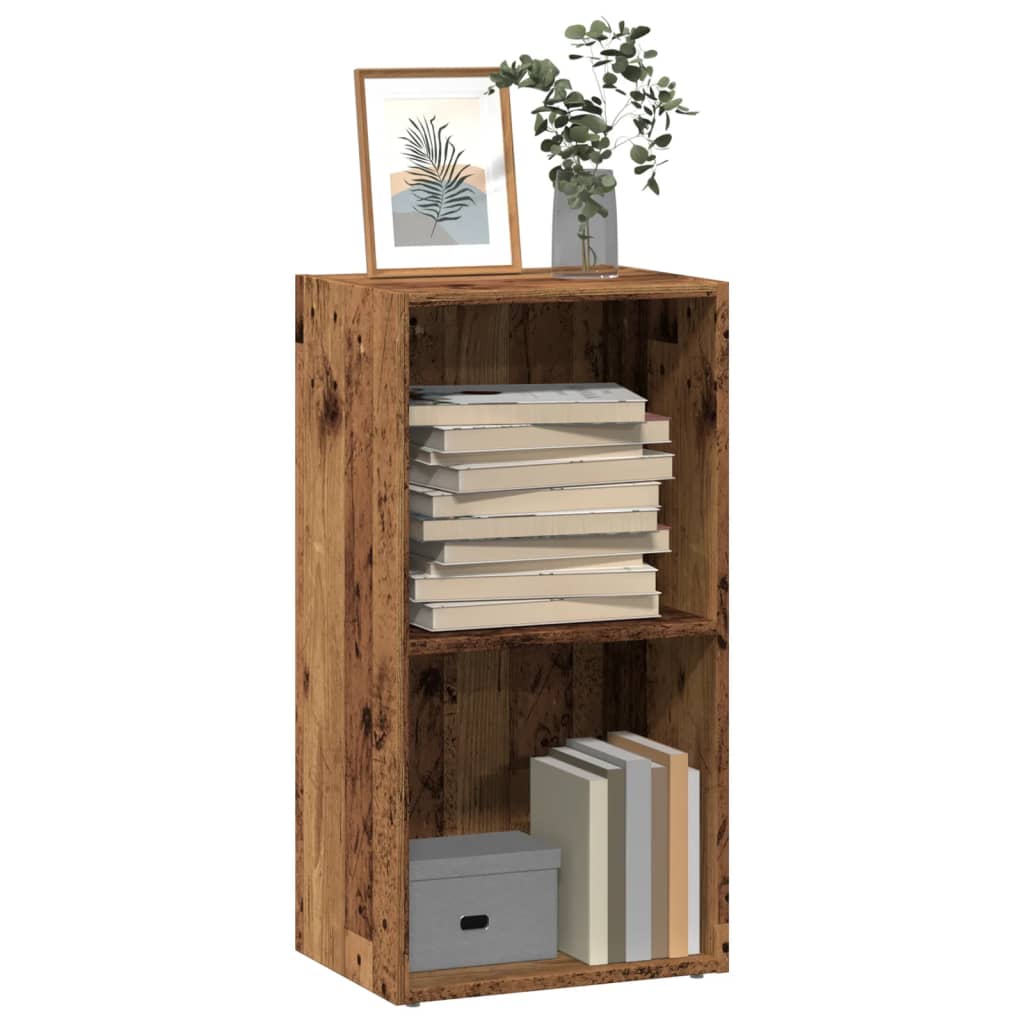 Boekenkast 80X30X Bewerkt Hout Kleurig Oud Hout