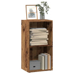 Boekenkast 80X30X Bewerkt Hout Kleurig Oud Hout