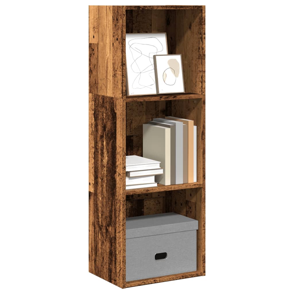 Boekenkast 80X30X Bewerkt Hout Kleurig Oud Hout