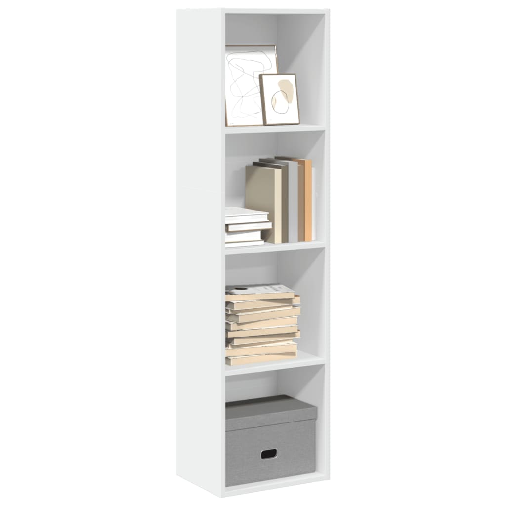 Boekenkast 60X30X Bewerkt Hout Wit