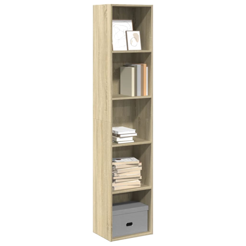 Boekenkast 60X30X Bewerkt Hout Kleurig Sonoma Eiken