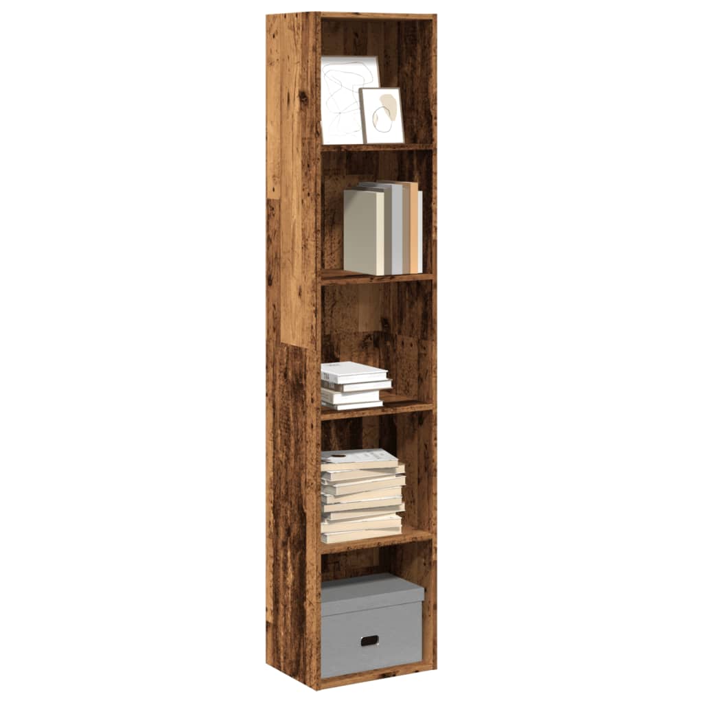 Boekenkast 80X30X Bewerkt Hout Kleurig Oud Hout