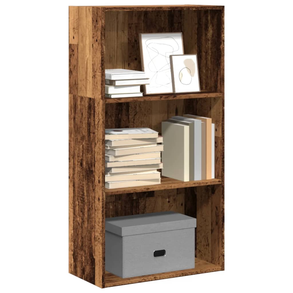 Boekenkast 80X30X Bewerkt Hout Kleurig Oud Hout