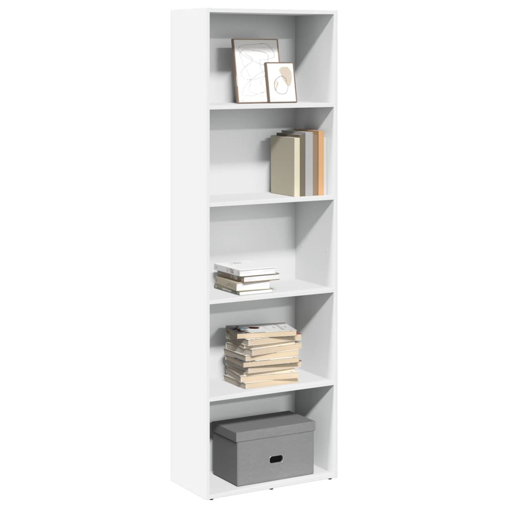 Boekenkast 60X30X Bewerkt Hout Wit