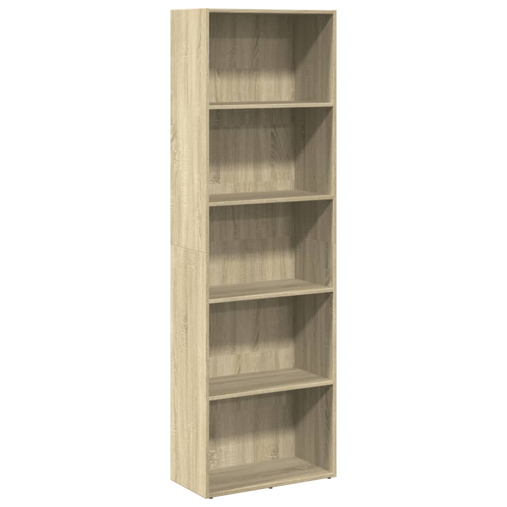 Boekenkast 60X30X Bewerkt Hout Kleurig Sonoma Eiken