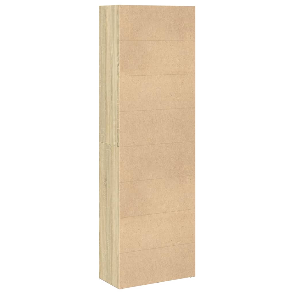 Boekenkast 60X30X Bewerkt Hout Kleurig Sonoma Eiken