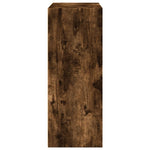 Boekenkast 80X30X Bewerkt Hout Kleurig Gerookt Eiken