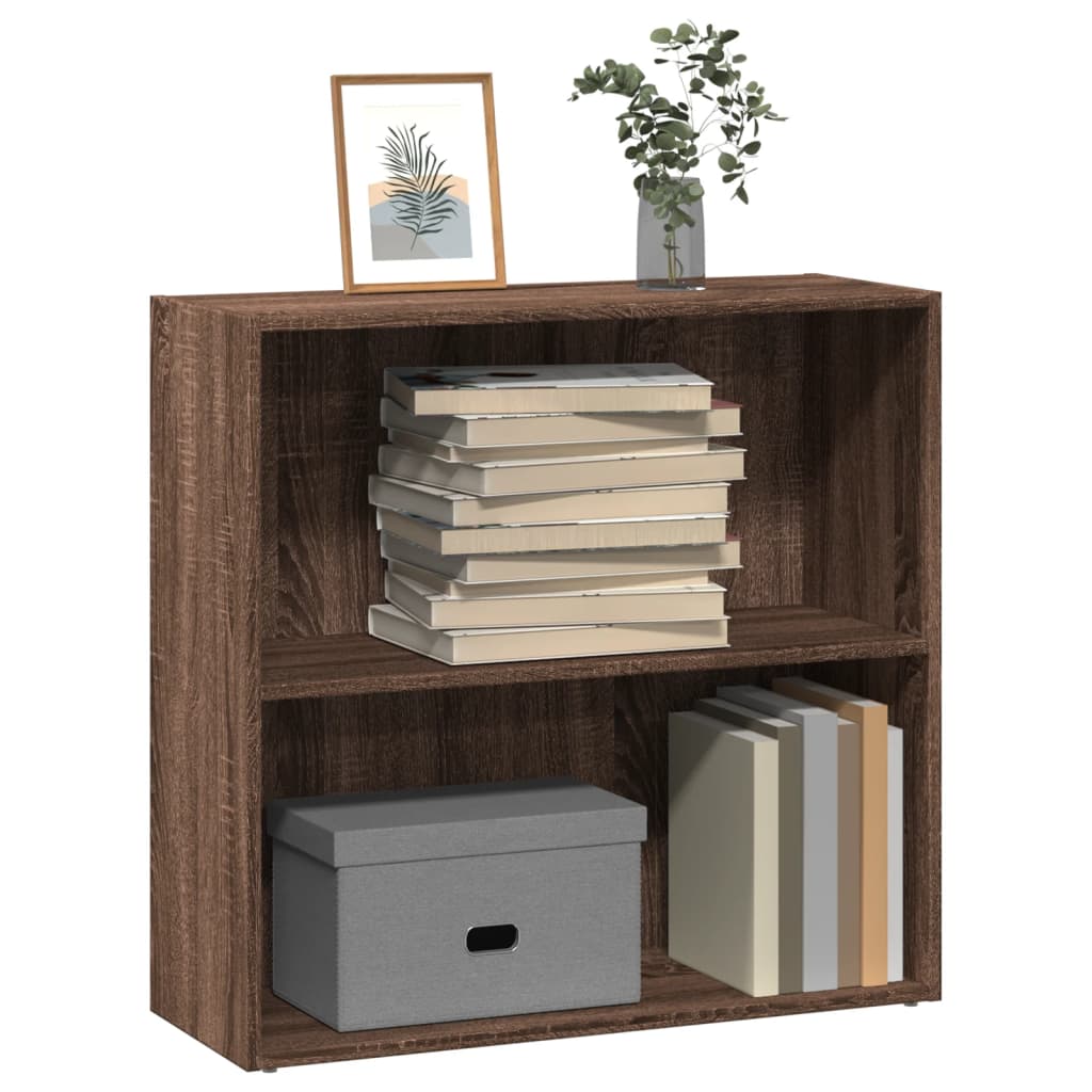 Boekenkast 80X30X Bewerkt Hout Ig Bruin Eikenkleur