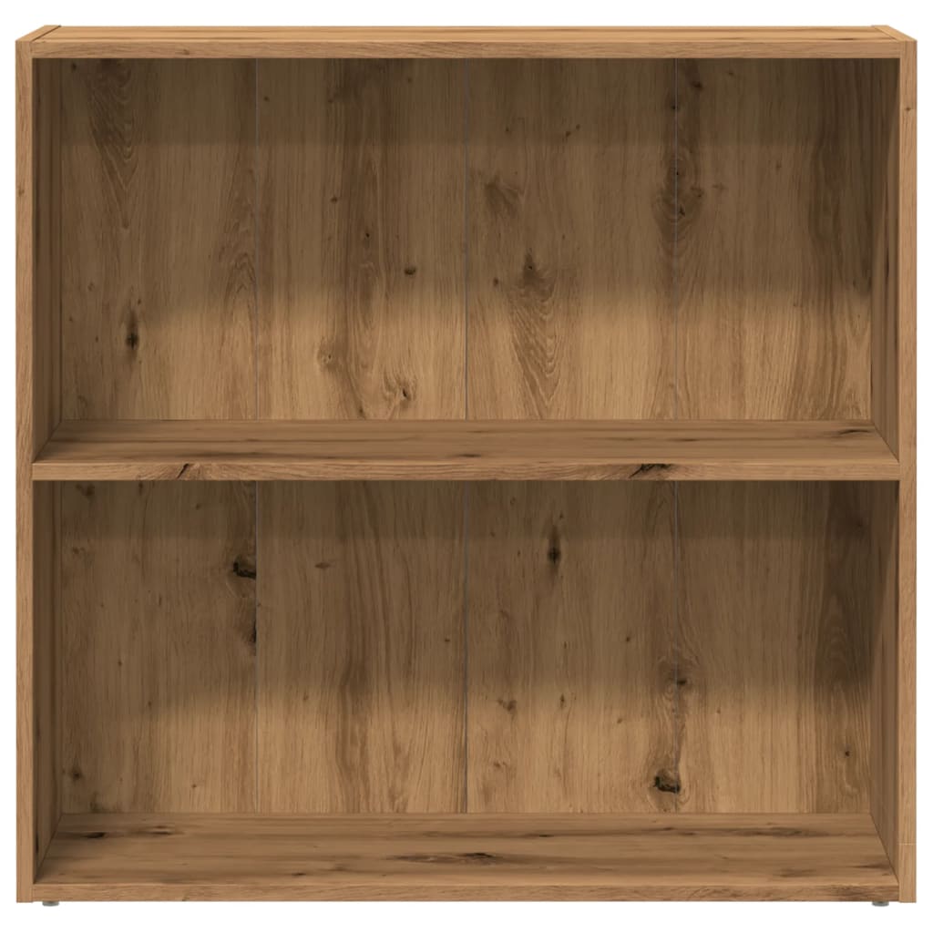 Boekenkast 80X30X Bewerkt Hout Artisanaal Eikenkleurig Artisian Oak