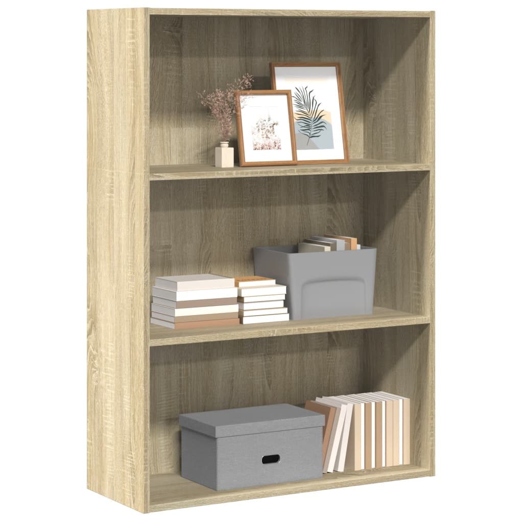 Boekenkast 60X30X Bewerkt Hout Kleurig Sonoma Eiken