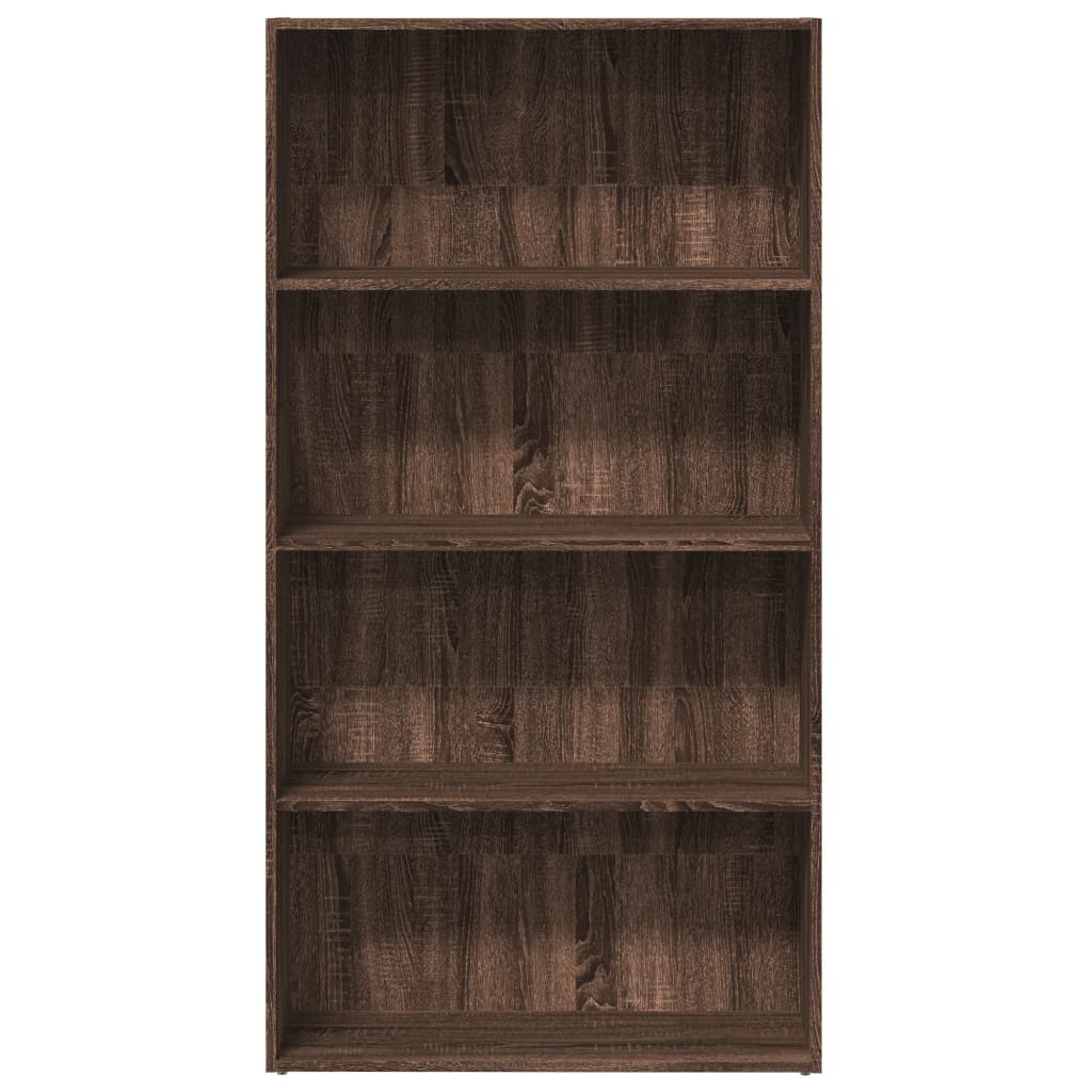 Boekenkast 80X30X Bewerkt Hout Ig Bruin Eikenkleur