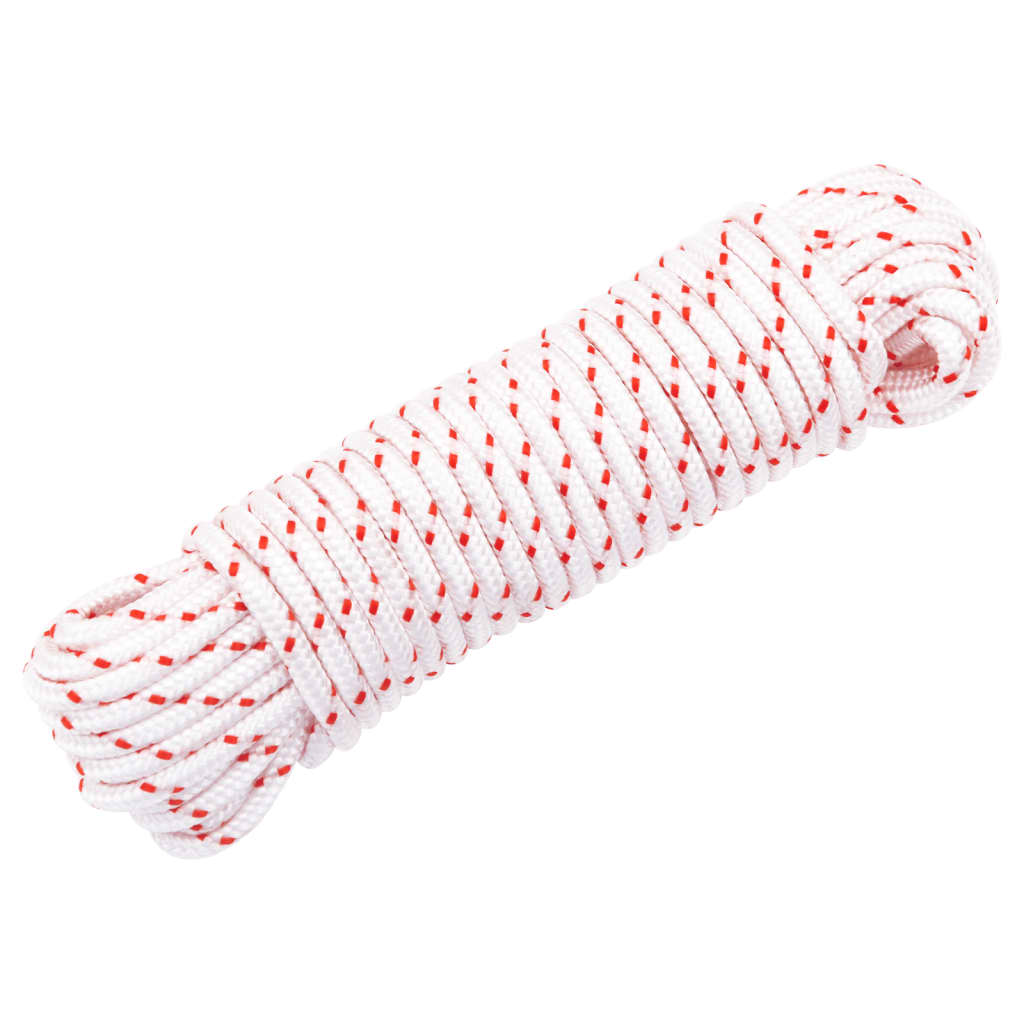 Trekkoord Startkoord Wit En Rood Ø 10 M Nylon