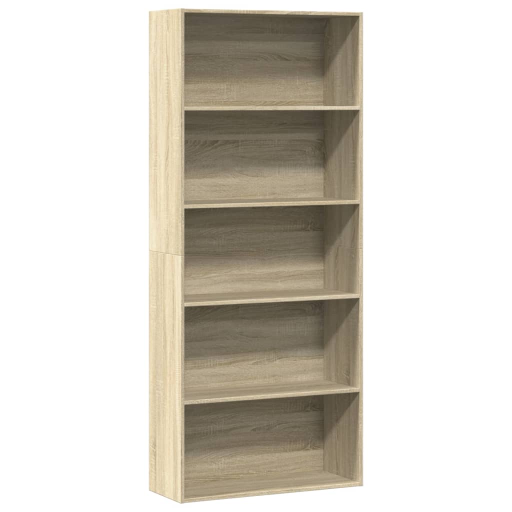 Boekenkast 60X30X Bewerkt Hout Kleurig Sonoma Eiken