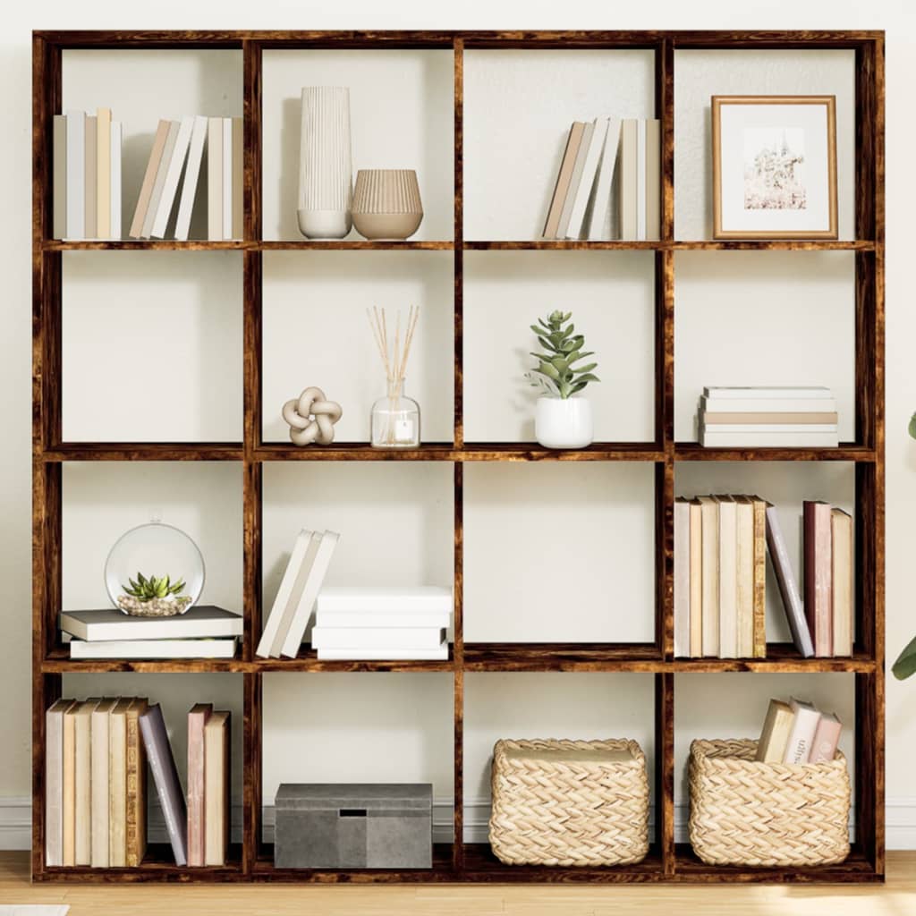 Kamerscherm / Boekenkast 69,5X29X69,5 Cm Bewerkt Hout