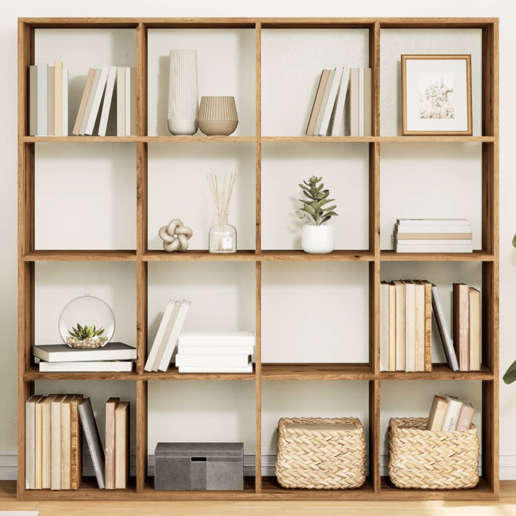 Kamerscherm / Boekenkast 69,5X29X69,5 Cm Bewerkt Hout