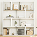 Boekenkast 132X29X141,5 Cm Bewerkt Hout Wit