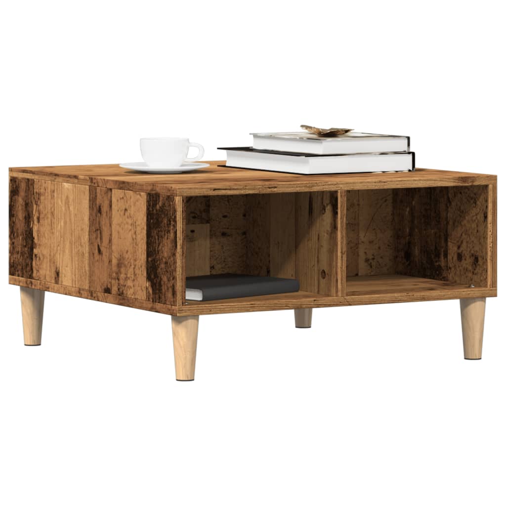 Salontafel 60X60X30 Cm Bewerkt Hout