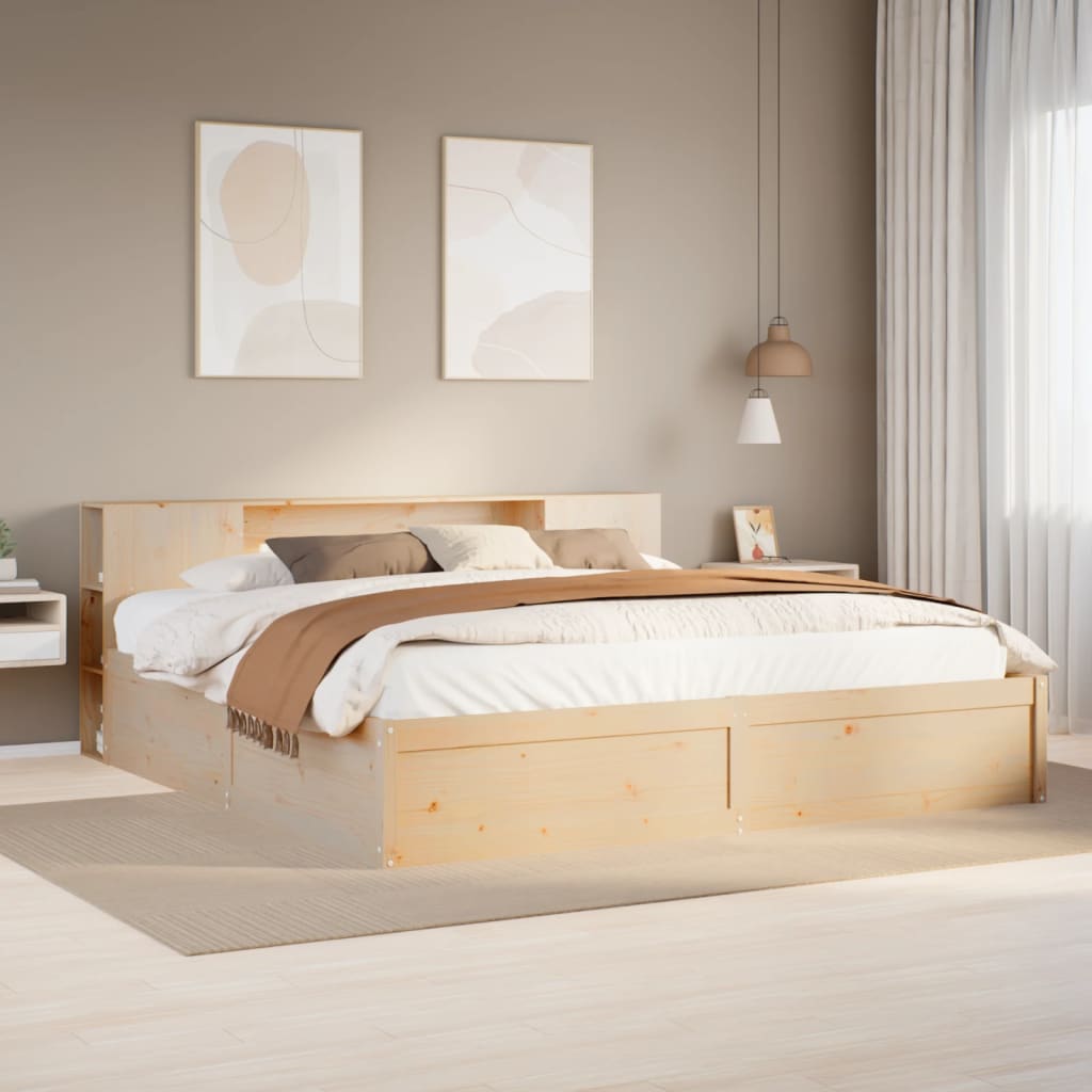 Bedframe Zonder Matras Massief Grenenhout