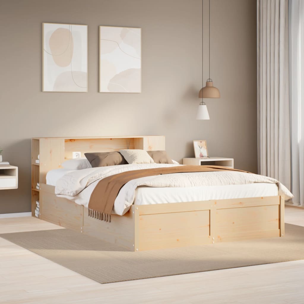 Bedframe Zonder Matras Massief Grenenhout