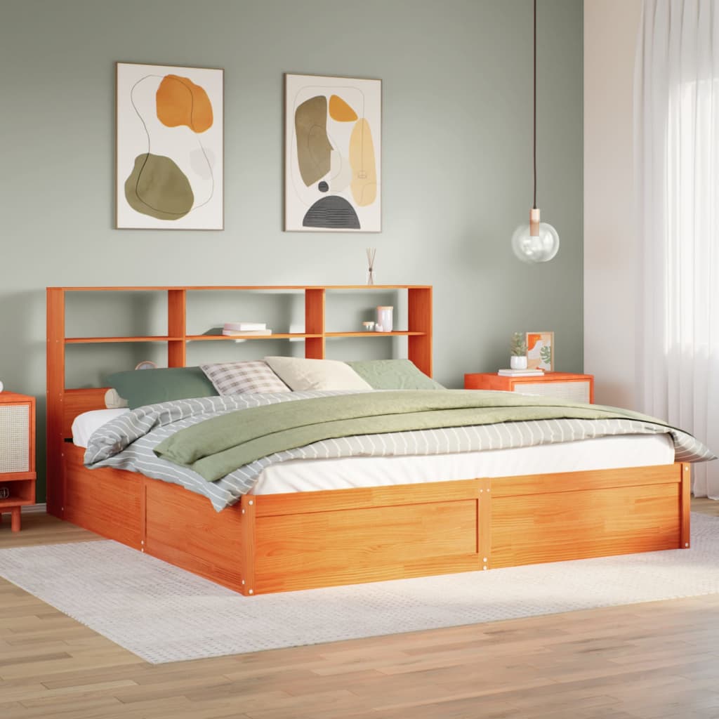 Bedframe Zonder Matras Massief Grenenhout