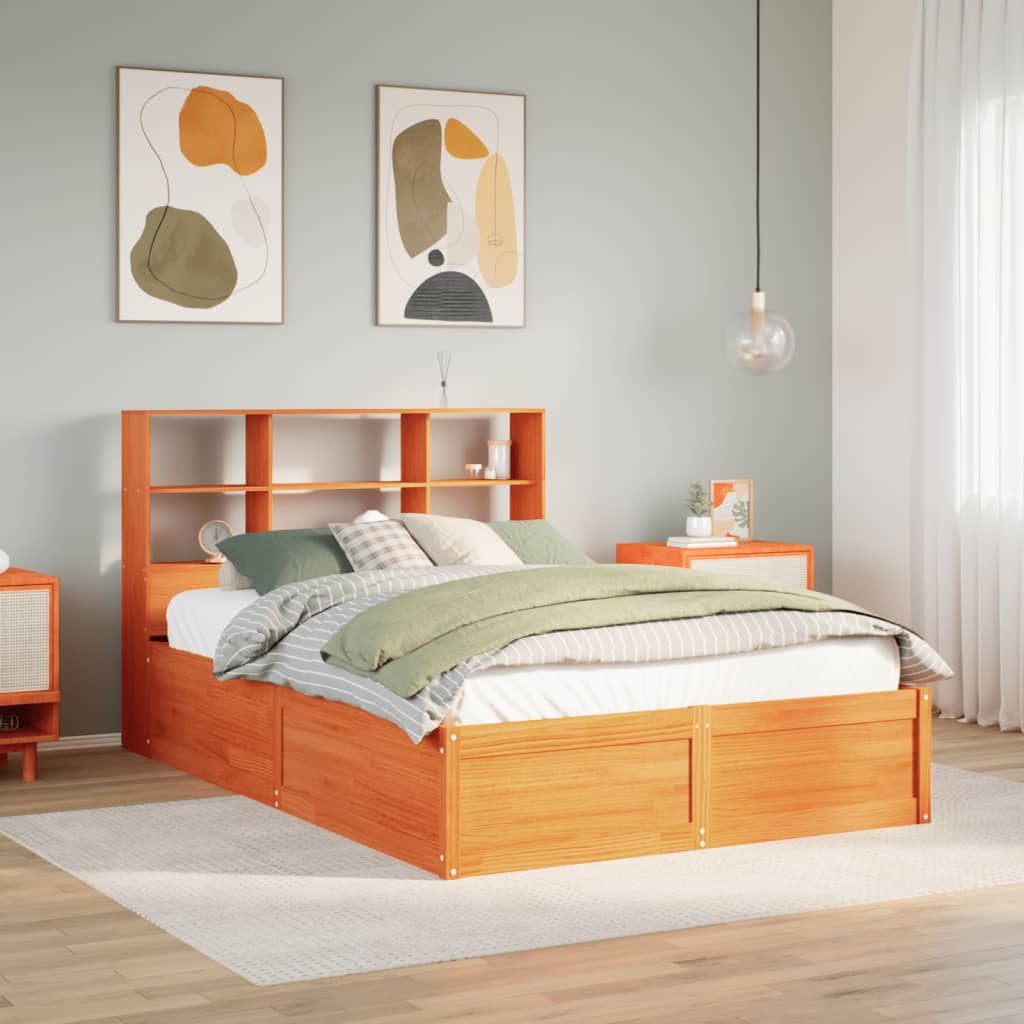 Bedframe Zonder Matras Massief Grenenhout